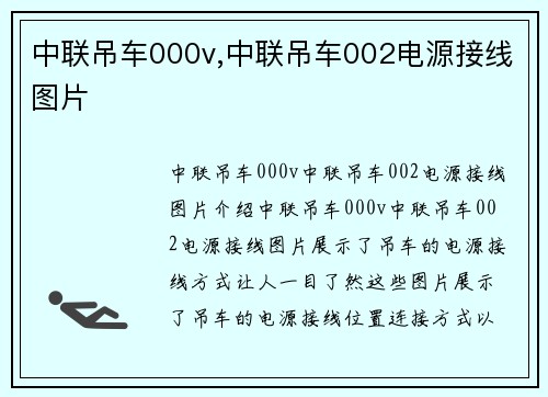中联吊车000v,中联吊车002电源接线图片